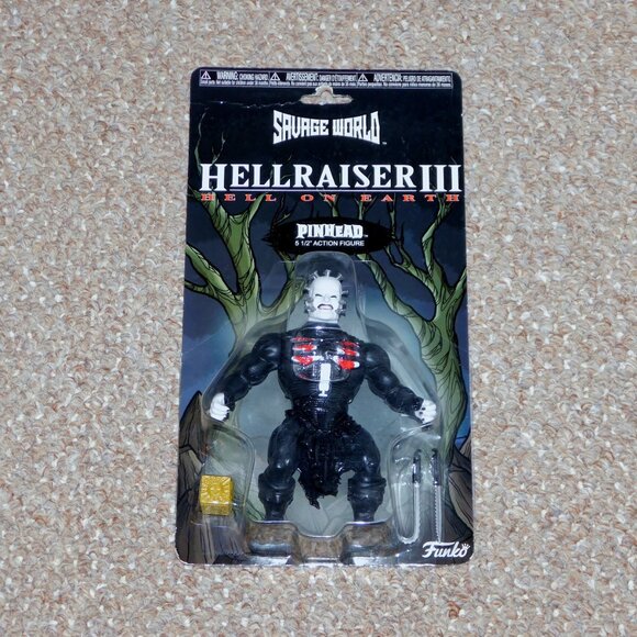 2018 Funko Savage World Horror Hellraiser III 5.5" Pinhead Figure MOC Brand New - Picture 1 of 9